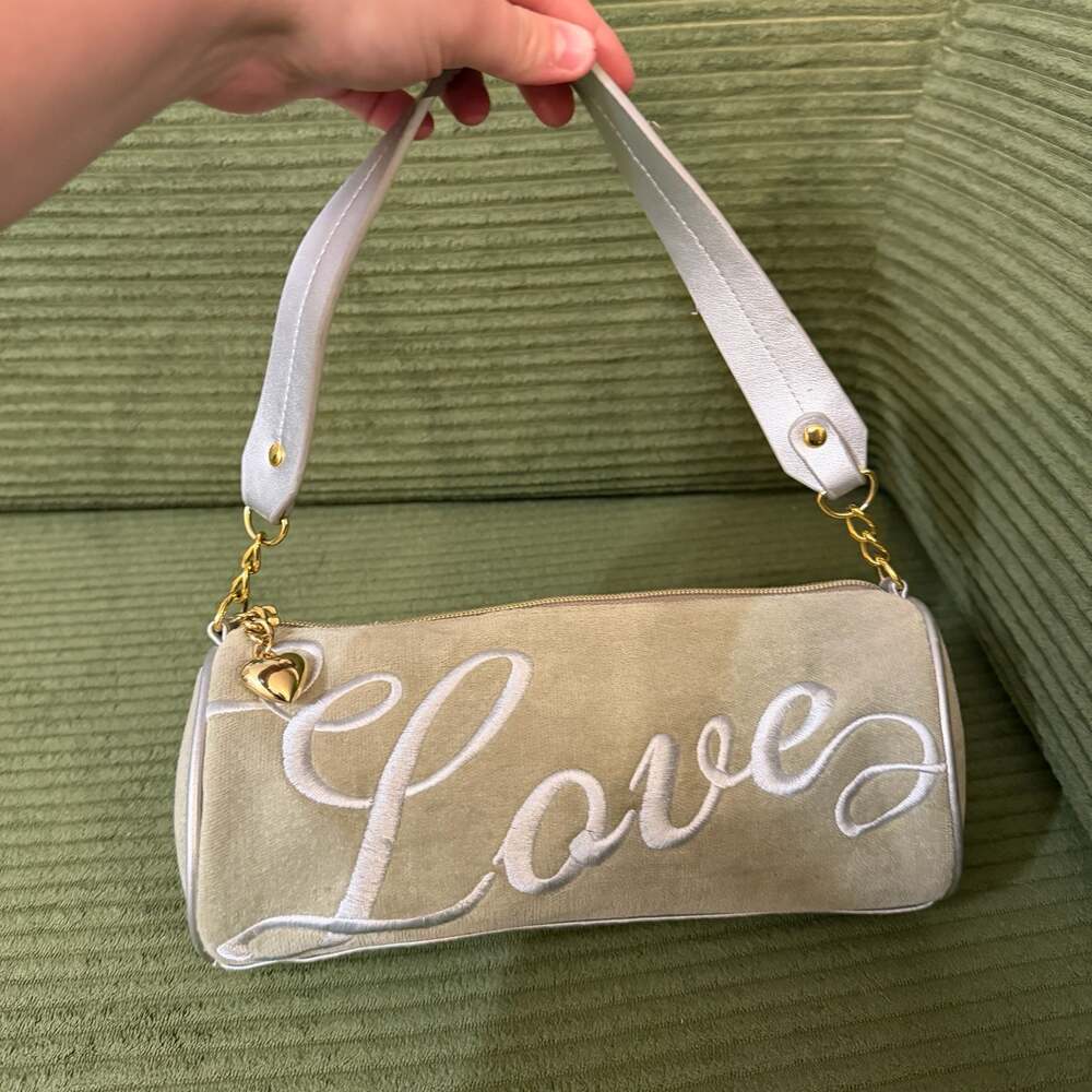 Vintage Y2K Victoria’s Secret Love Velvet Mini Shoulder Bag